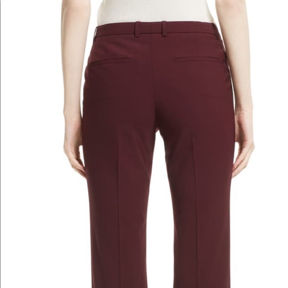 burgundy slacks women's